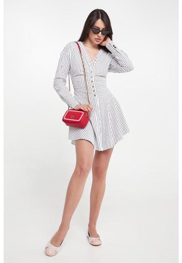 Pinko - Sukienka mini w paski Anchise PINKO. Wzór: paski. Długość: mini