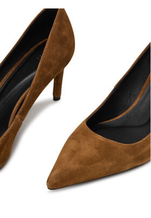 BOSS Szpilki Gracey 50557675 Brązowy. Kolor: brązowy. Materiał: skóra. Obcas: na szpilce