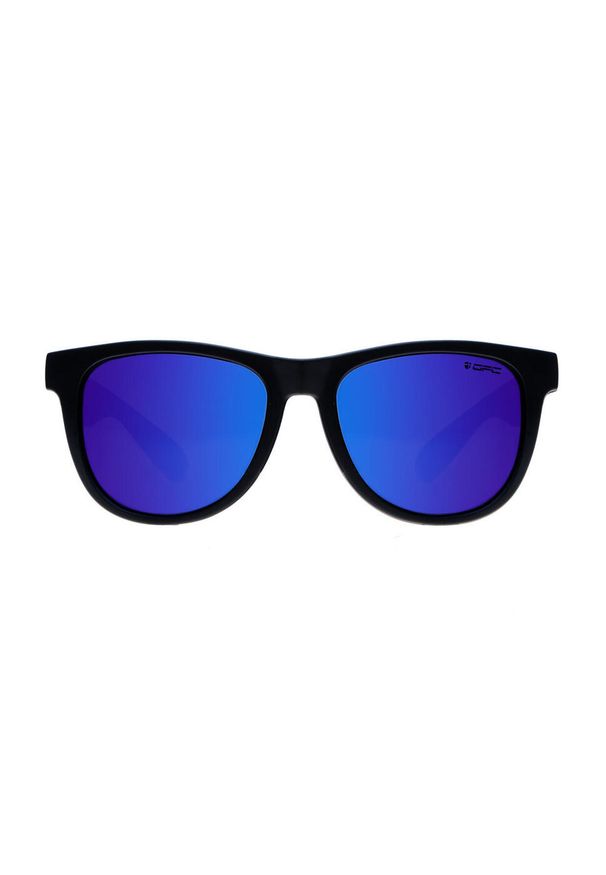 Okulary przeciwsłoneczne unisex OPC LIFESTYLE IBIZA Matt Black Blue Revo + etui. Kolor: czarny, niebieski, wielokolorowy