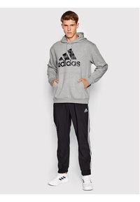 Adidas - adidas Bluza Essentials Camo Print HL6927 Szary Loose Fit. Kolor: szary. Materiał: syntetyk. Wzór: nadruk #4