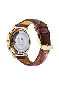 Daniel Wellington Zegarek Iconic Chronograph St Mawes Arctic Panda DW00100875 Brązowy. Kolor: brązowy #5