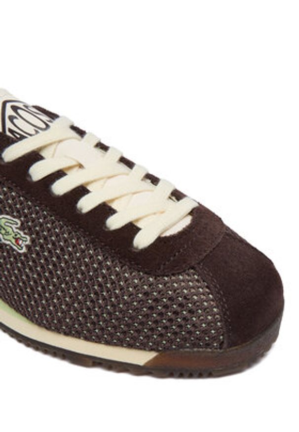 Lacoste Sneakersy Athleisure 51SFA0051 Brązowy. Kolor: brązowy. Materiał: materiał