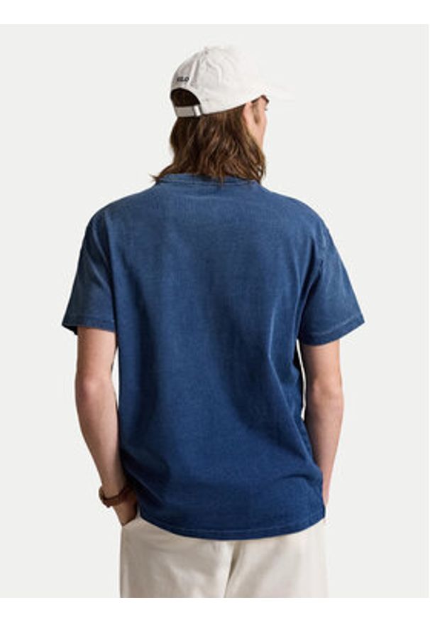 Polo Ralph Lauren T-Shirt 710B18560001 Granatowy Classic Fit. Typ kołnierza: polo. Kolor: niebieski. Materiał: bawełna