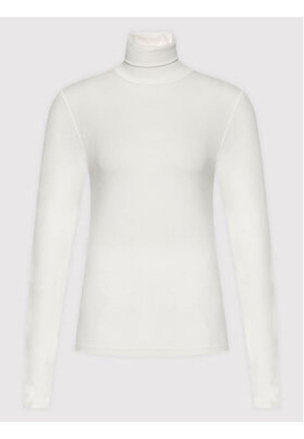Polo Ralph Lauren Golf 211814422001 Biały Slim Fit. Typ kołnierza: golf, polo. Kolor: biały. Materiał: lyocell, bawełna