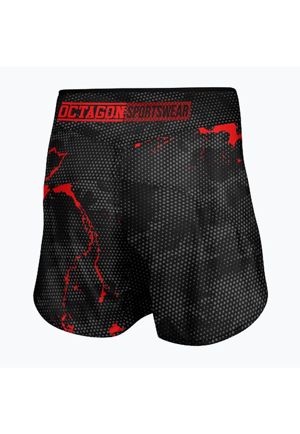 OCTAGON - Spodenki treningowe męskie Octagon Marble Camo MMA. Kolor: czarny