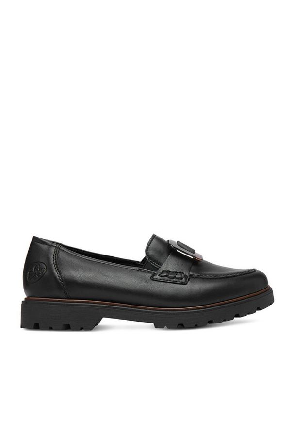 Rieker Loafersy CEO-45553-00 Czarny. Kolor: czarny. Materiał: skóra