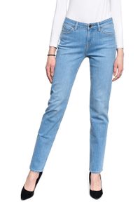 Lee - LEE MARION STRAIGHT DAMSKIE SPODNIE JEANSOWE MID LINA L301OPSR 112139755