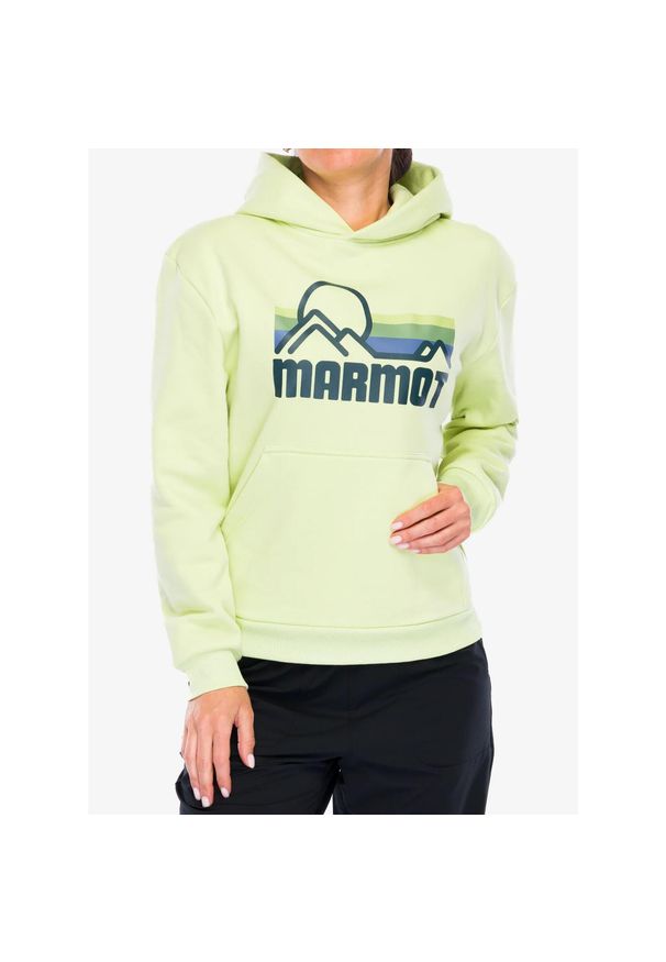 Bluza z kapturem damska Marmot Coastal Hoody. Typ kołnierza: kaptur. Kolor: zielony