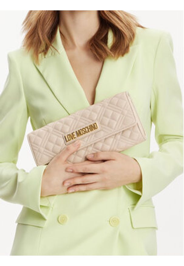 Love Moschino - LOVE MOSCHINO Torebka JC4294PP0ILA0110 Beżowy. Kolor: beżowy. Materiał: skórzane