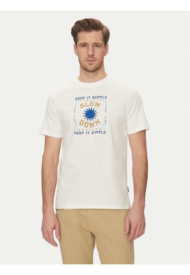 Blend T-Shirt 20718311 Biały Regular Fit. Kolor: biały. Materiał: bawełna