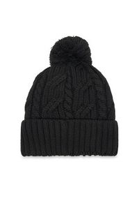 Jack Wolfskin Czapka Pompom 1905092 Czarny. Kolor: czarny. Materiał: wełna, materiał