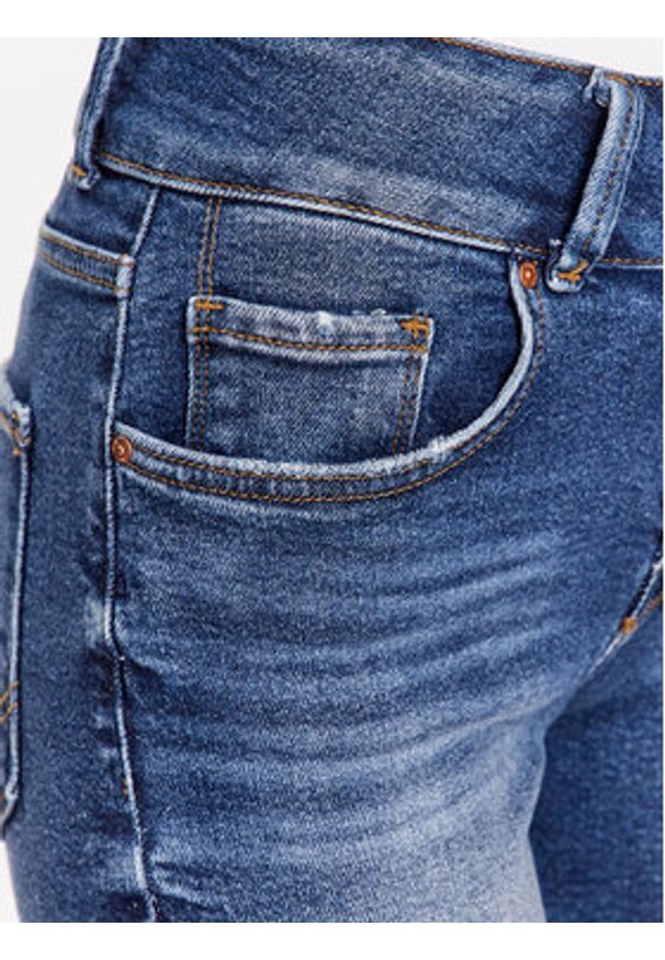 LTB Szorty jeansowe Becky X 60645 15094 Niebieski Slim Fit. Kolor: niebieski. Materiał: jeans, bawełna