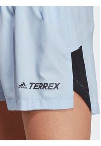 Adidas - adidas Szorty sportowe Terrex Trail Running Shorts HS9555 Błękitny Slim Fit. Kolor: niebieski. Materiał: syntetyk. Sport: bieganie #7