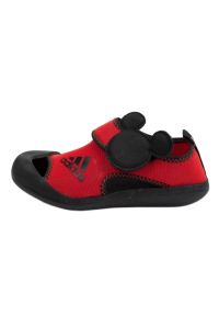 Adidas - Sandały adidas Jr F35863 czerwone. Zapięcie: rzepy. Kolor: czerwony. Materiał: syntetyk, materiał, guma