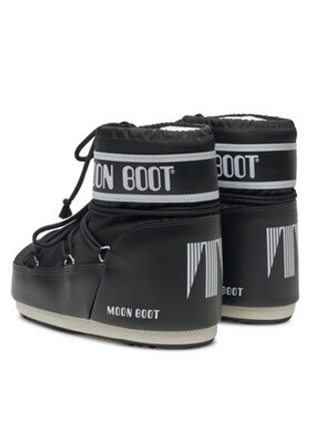 Moon Boot Śniegowce 80D1409340 Czarny. Kolor: czarny. Materiał: skóra