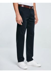 Big-Star - Spodnie męskie chinosy czarne Trevor 906. Okazja: na co dzień. Kolor: czarny. Materiał: materiał, tkanina. Wzór: nadruk, haft. Styl: casual, klasyczny #8