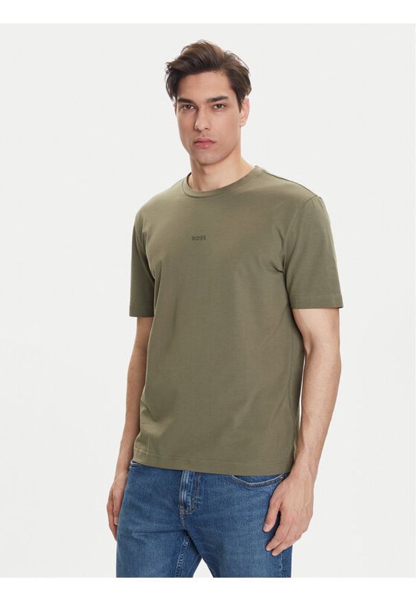 BOSS T-Shirt Tchup 50473278 Zielony Relaxed Fit. Kolor: zielony. Materiał: bawełna