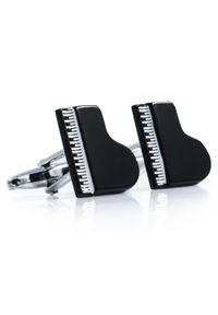 Modini - Spinki do mankietów czarne fortepiany N138. Kolor: czarny #1
