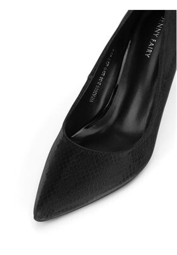 Jenny Fairy Szpilki WFA3004-2 Czarny. Kolor: czarny. Materiał: skóra. Obcas: na szpilce