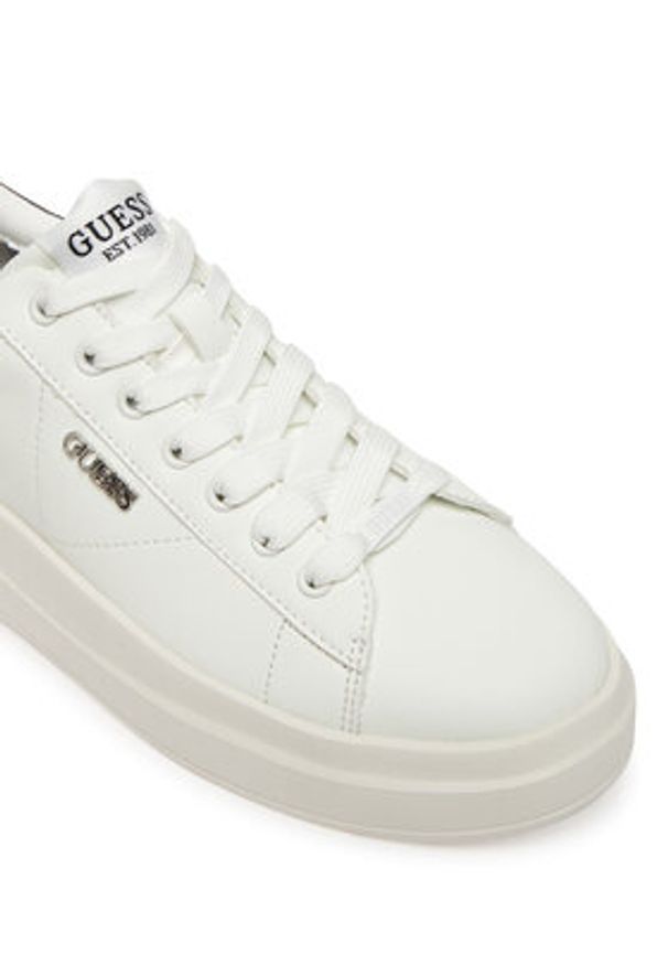 Guess Sneakersy FLFE10 PEL12 Biały. Kolor: biały. Materiał: skóra