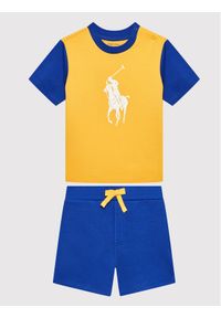 Polo Ralph Lauren Komplet t-shirt i szorty sportowe 320870789001 Kolorowy Regular Fit. Materiał: bawełna. Wzór: kolorowy