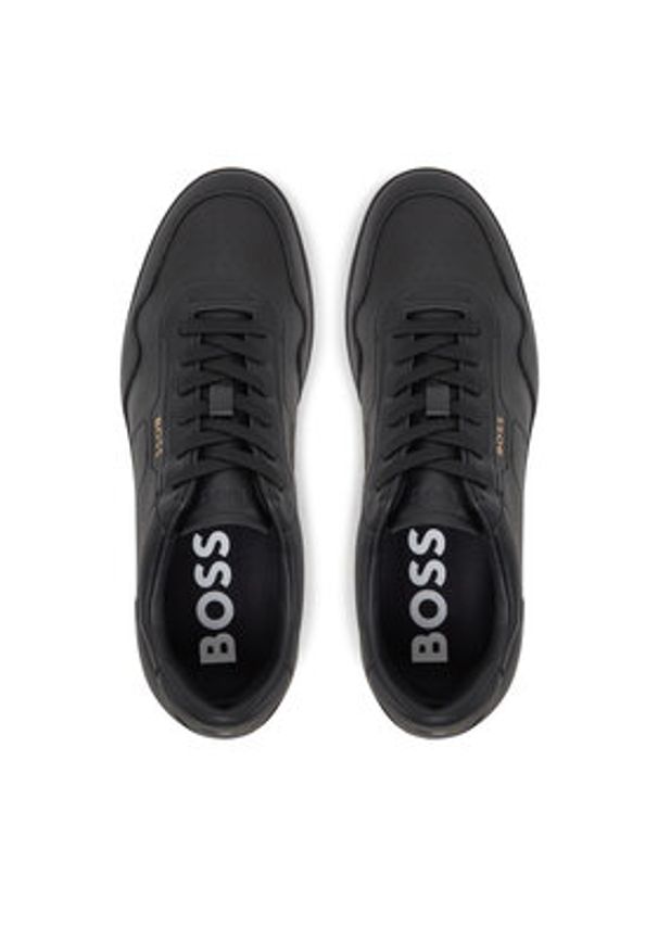 BOSS Sneakersy Titanium SL 50536525 Czarny. Kolor: czarny. Materiał: skóra