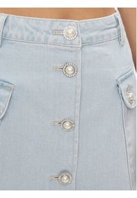 Custommade Spódnica jeansowa Riana 999448941 Niebieski Regular Fit. Kolor: niebieski. Materiał: bawełna #4