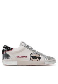 Karl Lagerfeld - KARL LAGERFELD Sneakersy KL60136F Biały. Kolor: biały. Materiał: skóra