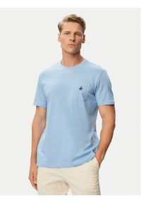 Beverly Hills Polo Club T-Shirt P-SS26M-TS414000 Niebieski jasny Regular Fit. Typ kołnierza: polo. Kolor: niebieski. Materiał: bawełna #1
