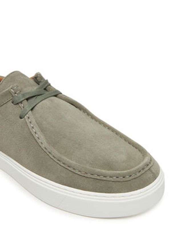 Calvin Klein Półbuty Hybrid Apron Laceup Su HM0HM01967 Zielony. Kolor: zielony. Materiał: skóra