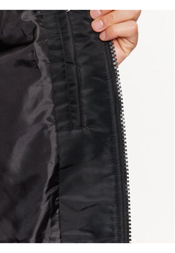 Just Cavalli Kurtka bomber 75OASD05 Czarny Regular Fit. Kolor: czarny. Materiał: syntetyk