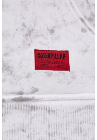 CATerpillar - Caterpillar Bluza bawełniana kolor szary z kapturem wzorzysta. Typ kołnierza: kaptur. Kolor: szary. Materiał: bawełna #7