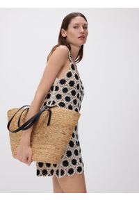 Reserved - Crochetowy top - wielobarwny. Materiał: bawełna, dzianina #1