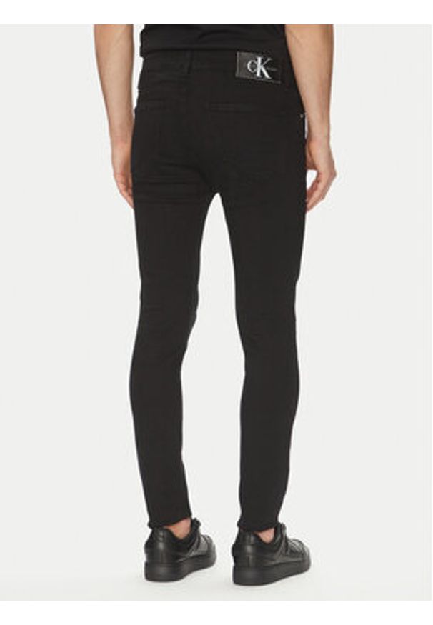 Calvin Klein Jeans Jeansy J30J323694 Czarny Super Skinny Fit. Kolor: czarny