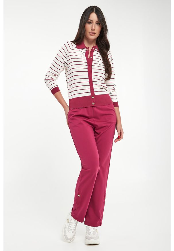 Liu Jo - Sweter damski w paski LIU JO. Wzór: paski