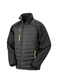 RESULT - Kurtka Result Softshell Rembourrée Black Compass. Kolor: wielokolorowy, czarny, zielony. Materiał: softshell #1