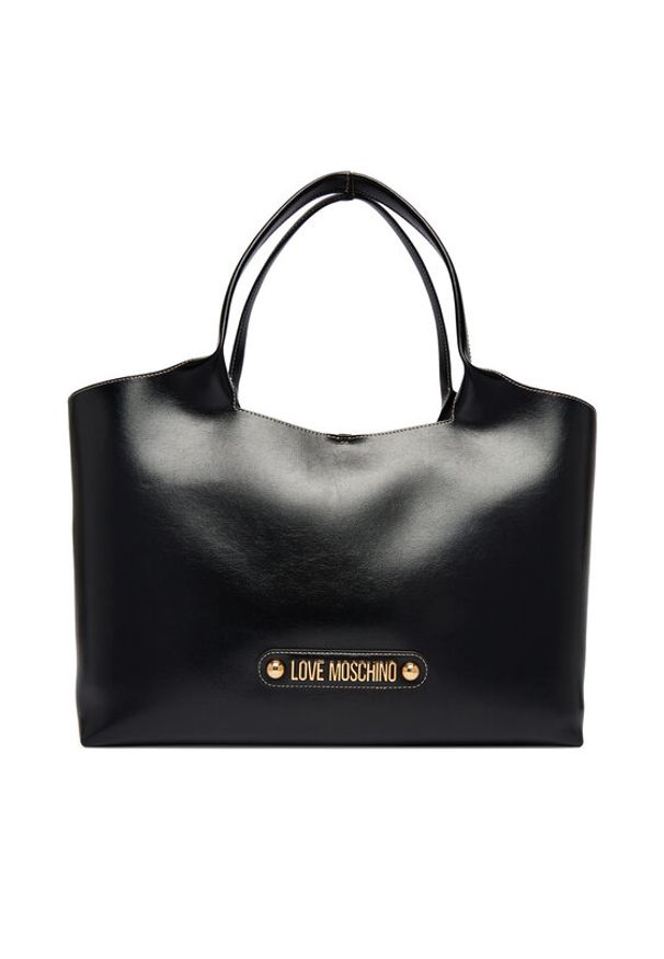 Love Moschino - LOVE MOSCHINO Torebka JC4129PP1OLH0000 Czarny. Kolor: czarny. Materiał: skórzane