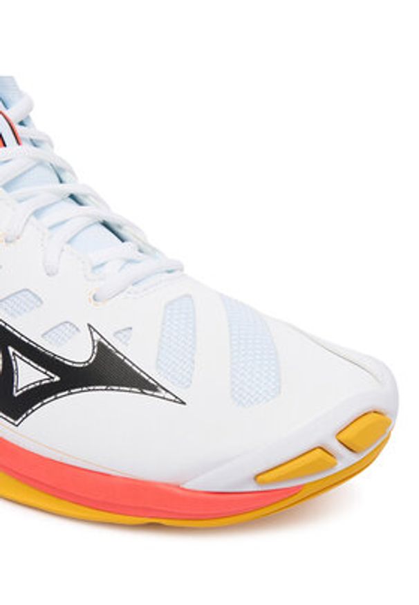 Mizuno Buty halowe Wave Voltage 2 Mid V1GA2465 Pomarańczowy. Kolor: pomarańczowy. Materiał: skóra. Model: Mizuno Wave