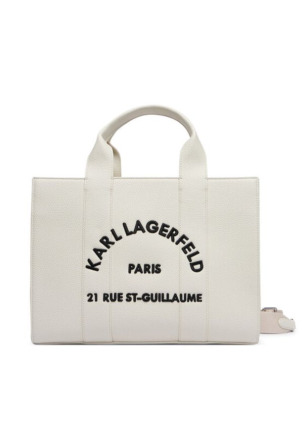 Karl Lagerfeld - KARL LAGERFELD Torebka B1W30041 Biały. Kolor: biały. Materiał: skórzane