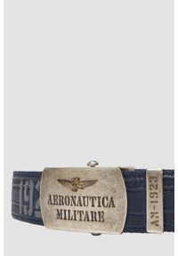 Aeronautica Militare - AERONAUTICA MILITARE Granatowy bawełniany męski pasek, Rozmiar XS. Kolor: niebieski. Materiał: bawełna. Styl: casual, sportowy #4