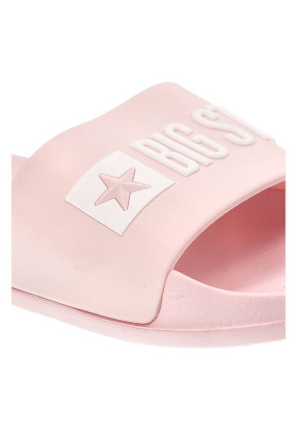 Big-Star - Różowe Klapki Big Star Damskie Buty Na Lato. Okazja: na plażę. Kolor: różowy. Sezon: lato