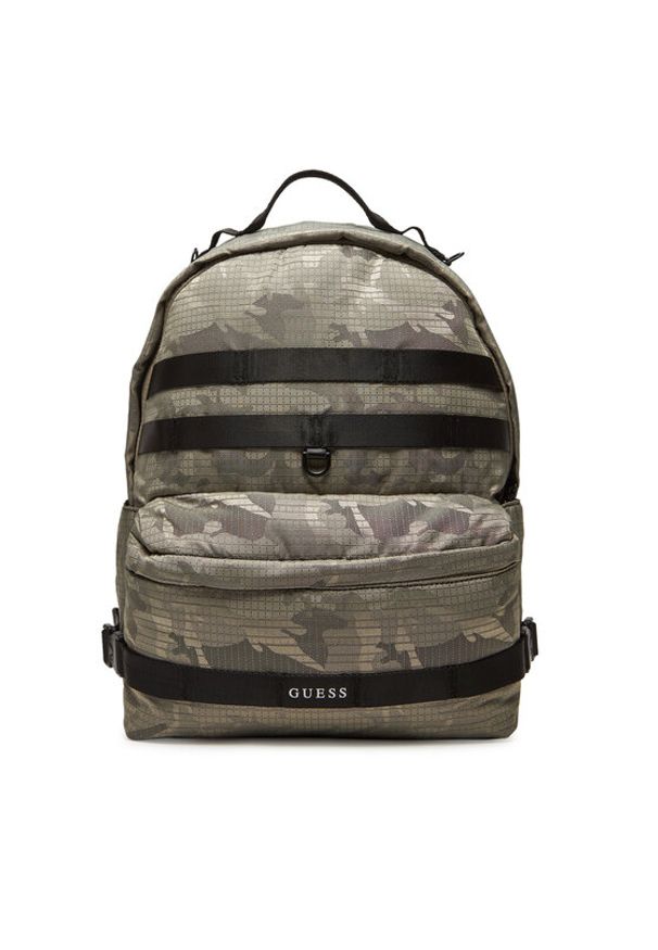 Guess Plecak HMASNC P5375 Khaki. Kolor: brązowy. Materiał: materiał