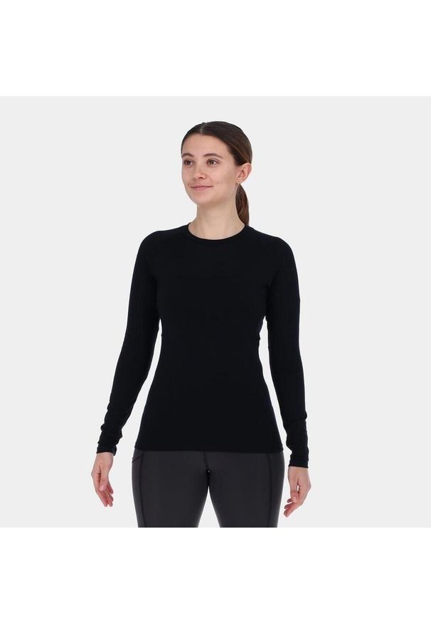 Bluza merino damska Inov-8 Merino Long Sleeve T-Shirt. Kolor: czarny. Długość rękawa: długi rękaw