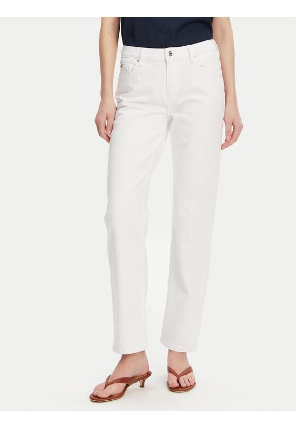 TOMMY HILFIGER - Tommy Hilfiger Jeansy Classic WW0WW45923 Biały Straight Fit. Kolor: biały