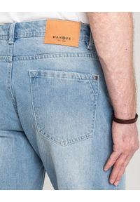 MARCUS - Męskie Spodenki Jeansowe Marcus Justin 2236 Shorts Light Blue Snow 2-7000166. Materiał: jeans #4