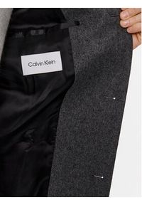 Calvin Klein Płaszcz wełniany K10K110462 Szary Regular Fit. Kolor: szary. Materiał: wełna #5