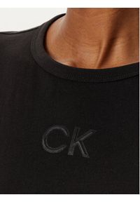 Calvin Klein T-Shirt Satin K20K207974 Czarny Regular Fit. Kolor: czarny. Materiał: bawełna #5