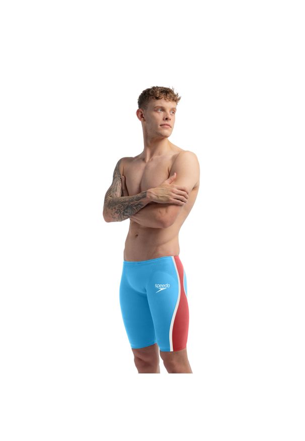 Strój startowy pływacki męski Speedo Lzr Intent 2.0. Kolor: czerwony, niebieski, wielokolorowy