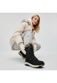 Czarne Śniegowce Rieker Ocieplane Buty Damskie. Kolor: czarny. Materiał: skóra, futro. Szerokość cholewki: normalna #7