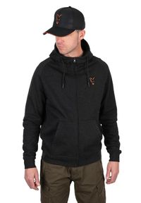 FOX - Bluza Wędkarska Z Kapturem Fox Collection Lw Hoody Black/Orange. Typ kołnierza: kaptur. Kolor: wielokolorowy